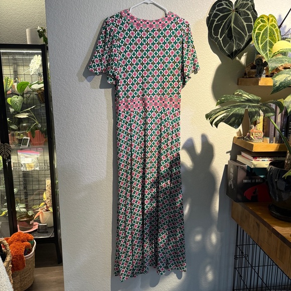 Boden Flutter Maxi dress floral mosaic - Picture 6 of 8